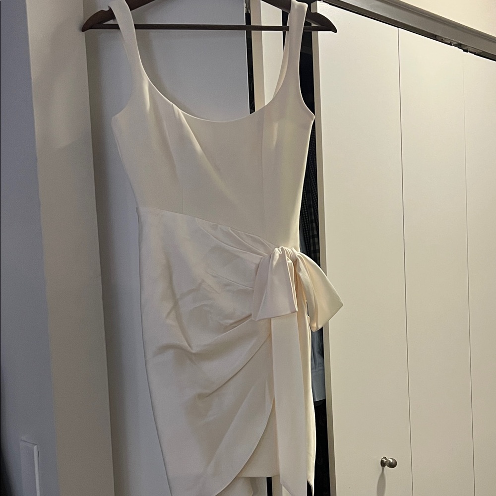 cinq a sept waverly Mini Dress with Side Bow